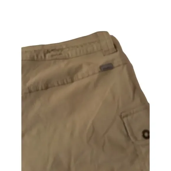 Eddie Bauer Cargo Shorts Womens 14 Outdoor Hiking Casual Stretch Mid Rise Khaki - Picture 6 of 10